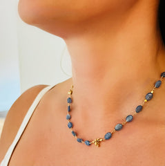 Kyanite Gold Necklace