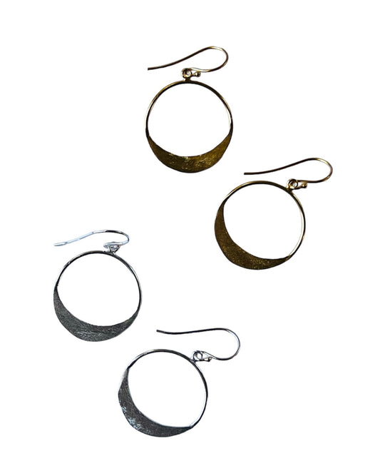 Mini Moon Slice Hoops