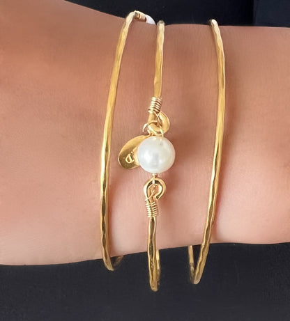 Pearl Gold Bangles