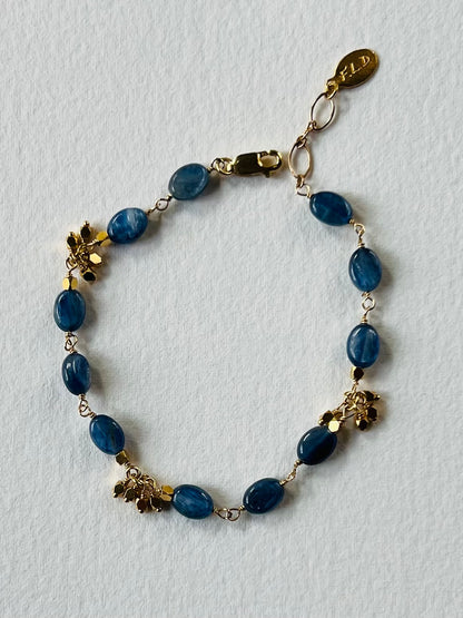 Kyanite Gold Bracelet