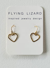 Mini Open Heart Earrings