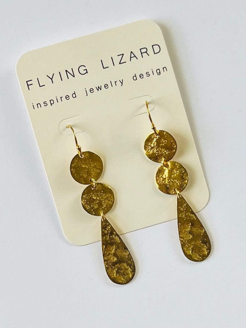 Circle and Drop Earrings