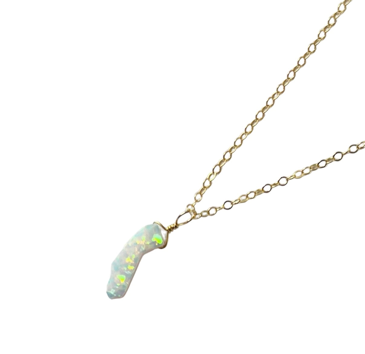 California Opal Gold Necklace