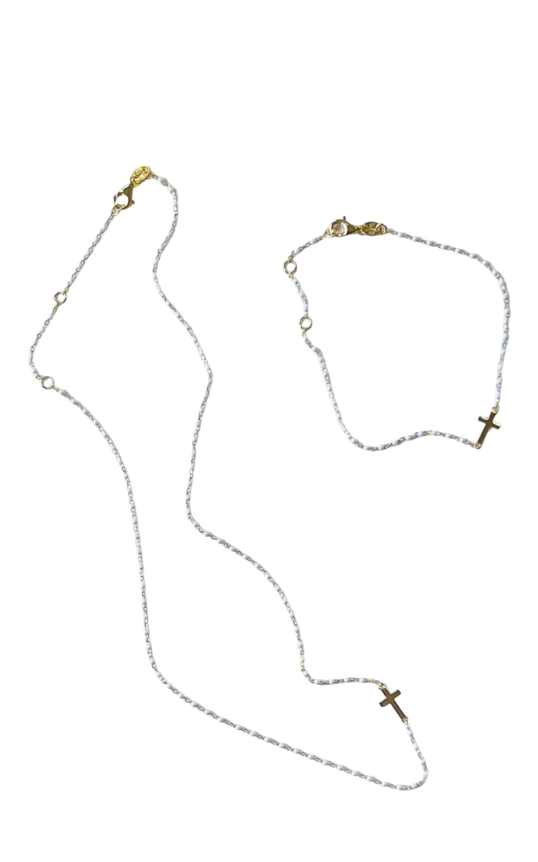 Mini gold Cross bracelet