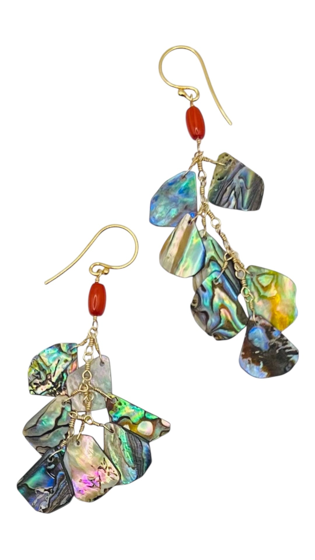 Abalone Cluster Earrings