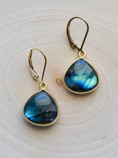 Medium Labradorite Earrings